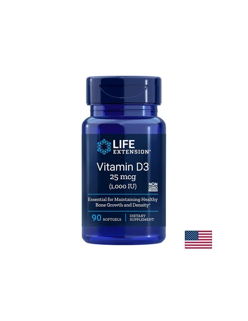 Life Extension Vitamin D3 1000 IU - 90 софтгел капсули